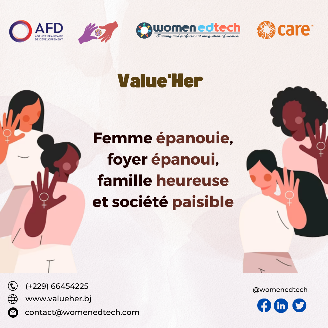 , Femme épanouie, foyer épanoui, famille heureuse et société paisible, Value&#039;HER